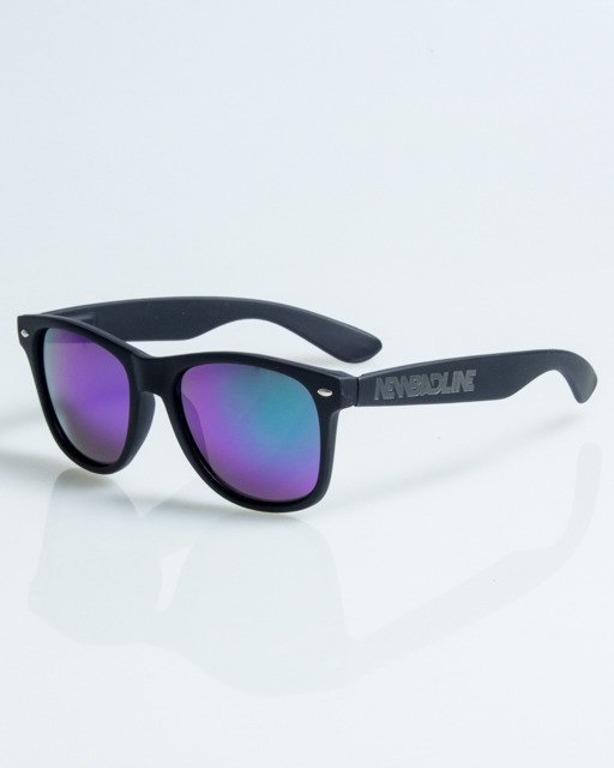 OKULARY CLASSIC BLACK RUBBER GREEN-VIOLET 1089